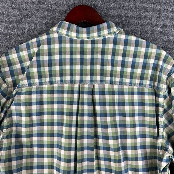 Tommy Bahama Jeans Shirt Mens Large Cotton Check Button Down Long Sleeve Pocket - Picture 8 of 10